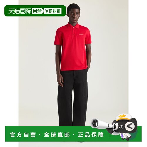 自营欧洲直邮Givenchy纪梵希 男士朱红色棉质GIVENCHY Paris粗纹P