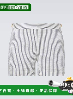 1h可退 香港直邮Orlebar Brown 男士 Setter 条纹泳裤 blue蓝色