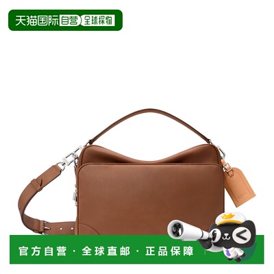 自营欧洲直邮LV路易威登 Nil XL男士焦糖色小牛皮手提包斜挎包