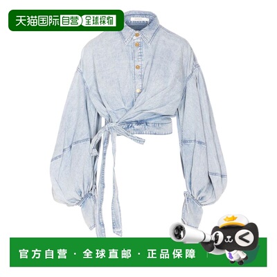 1h可退 香港直邮ZIMMERMANN 女士 Rebellion 牛仔裹身上衣 6771TC