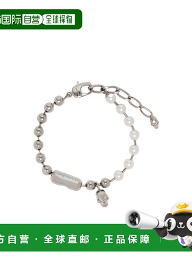 1h可退 香港直邮ALEXANDER MCQUEEN 26SS Skull & Pearl手链 Men