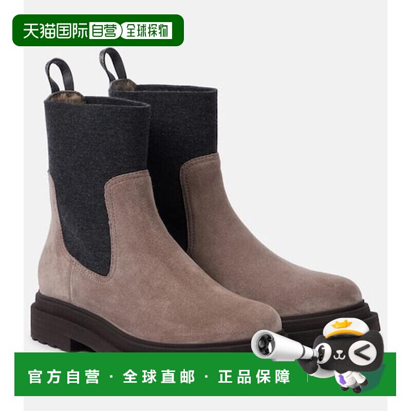 香港直邮Brunello Cucinelli 布内罗 古奇拉利 女士 绒面革短靴
