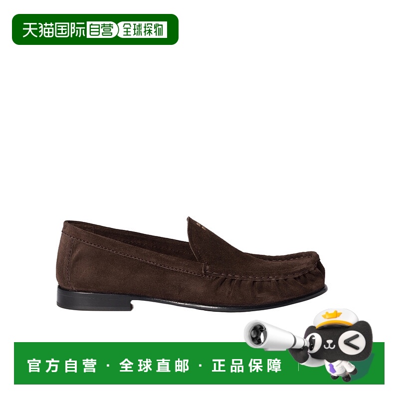香港直邮Miu Miu 绒面皮革乐福鞋 5D499E054F015