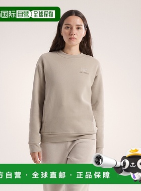 欧洲直邮ARC'TERYX (2025) 女款 Emblem 圆领羊毛衫始祖鸟毛衣