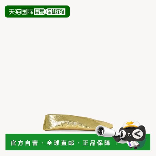 自营欧洲直邮THE ROW Stella女士金色皮革平底鞋一脚蹬