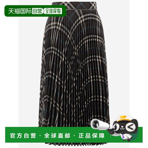 1h可退 香港直邮BURBERRY 女士半身裙 8093010 SS2025 花色 Burbe