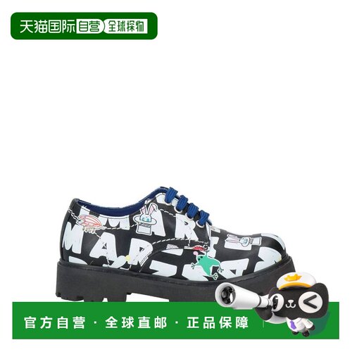 香港直邮Marni 玛尼 女童 绑带鞋童鞋 black黑色 舒适时尚