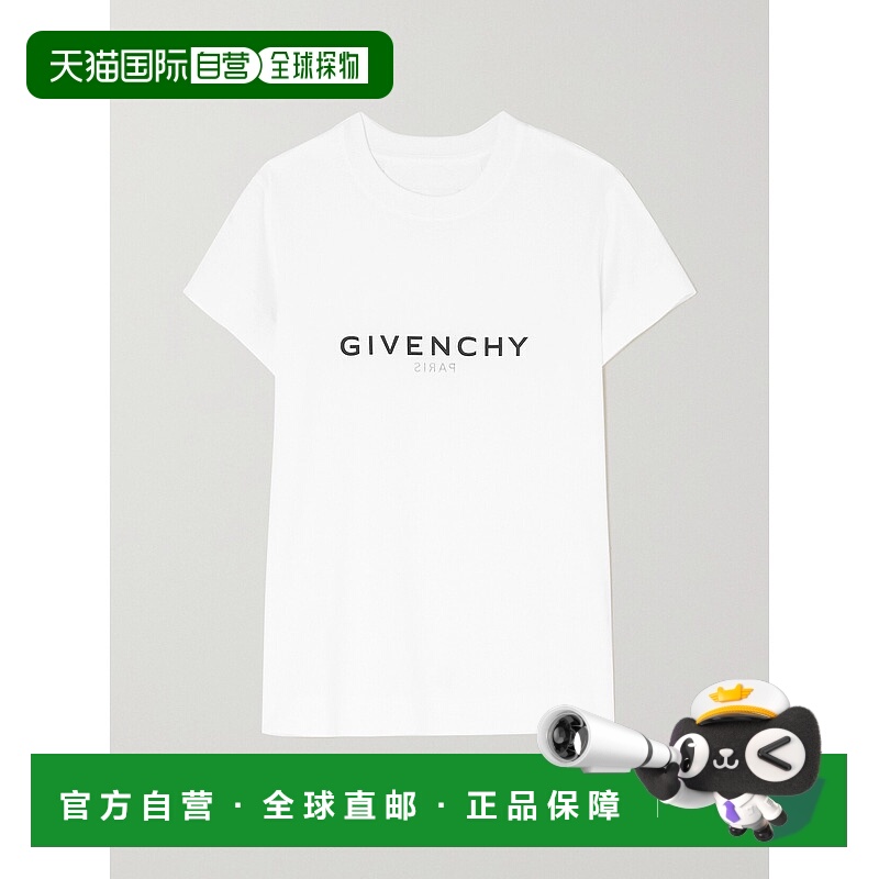 香港直邮Givenchy 纪梵希 女士 白色 Reverse T 恤 BW707Y3Z6P