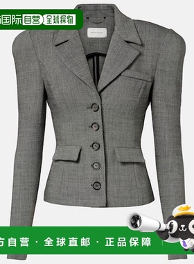 1h可退 香港直邮magda butrym 女士 羊毛混纺西装外套 grey灰色