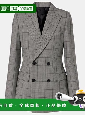 1h可退 香港直邮NILI LOTAN 女士 Weston 格子初剪羊毛西装外套