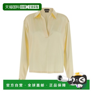 汤姆 Ford 福特 女士 TS2144FAX8 1h可退 真丝Polo衫 香港直邮Tom