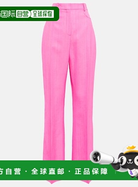 1h可退 香港直邮Jacquemus 女士 Les Pantalons Sauge 高腰长裤