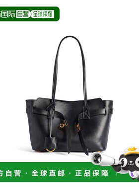 欧洲直邮BALENCIAGA (2025) 女士 Bel Air 小号黑色托特包手提包