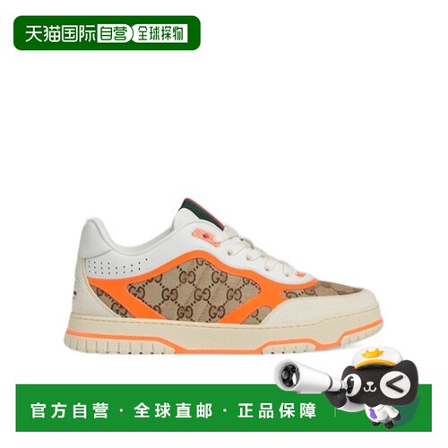 1h可退 香港直邮Gucci RE-WEB 系带运动鞋 787476AADHW古驰