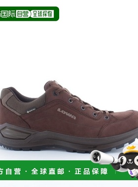 自营欧洲直邮LOWA RENEGADE男士浓咖啡色/黑色牛巴革低帮徒步鞋