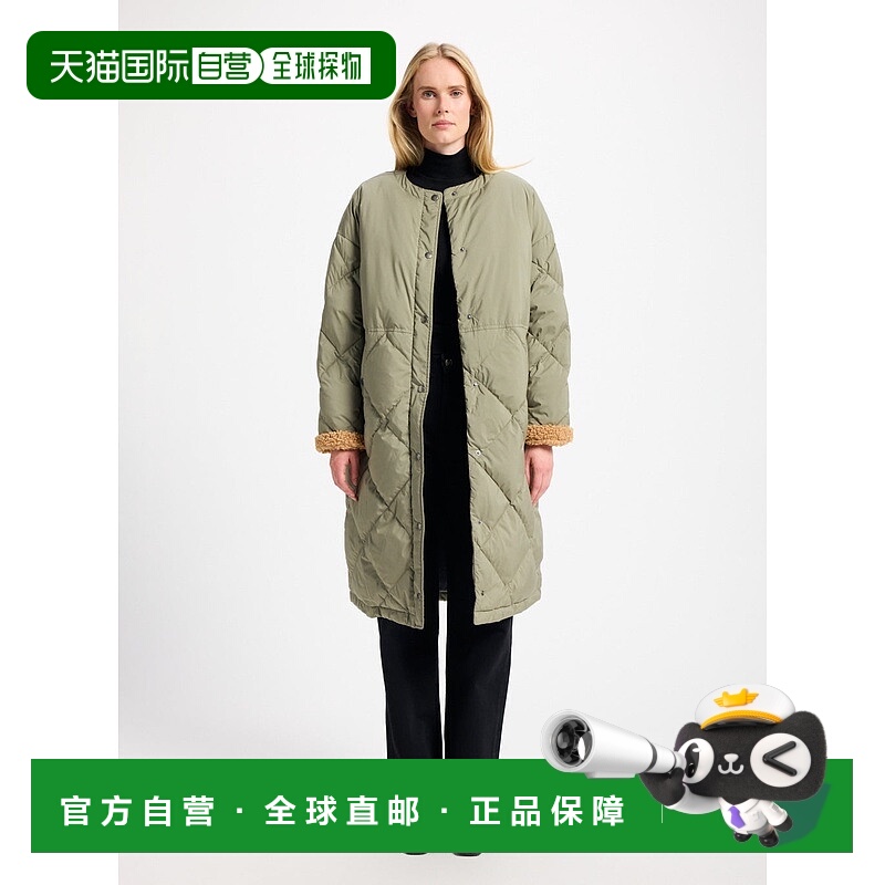 自营欧洲直邮Pyrenex Blossom 卡其色女士长款羽绒服