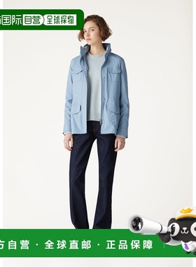 自营欧洲直邮Loro Piana 女士蓝色功能性面料夹克