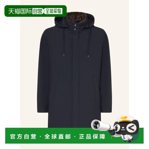 1h可退 香港直邮HERNO 男士夹克 100312701917000 CO 深蓝色 Park
