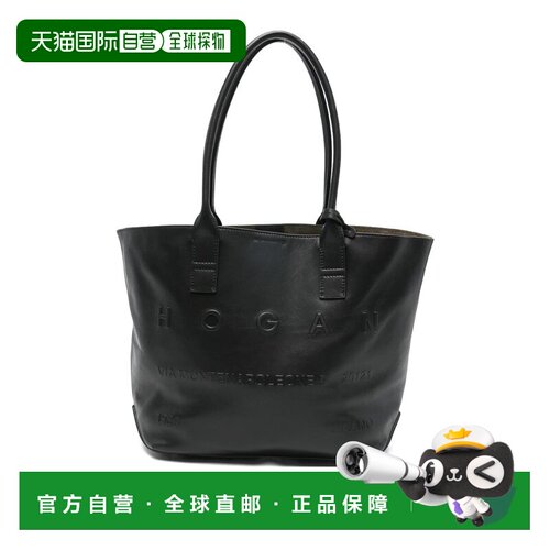 香港直邮Hogan 女士 小号皮革手提包 KBW01TA0200TZPB999BLACK