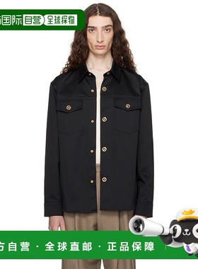 1h可退 香港直邮Versace 范思哲 男士 黑色夹克 10174131A01718