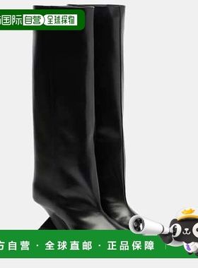 1h可退 香港直邮The Attico 女士 Cheope 60 皮质及膝靴子长筒靴