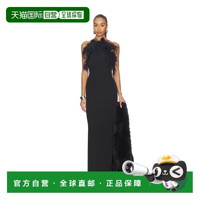 1h可退 香港直邮The Attico 女士 羽毛睡裙 260WCW00264 black黑