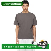 香港直邮Courreges 恤 男士 Twisted 1h可退 灰色 Logo 126JTS2