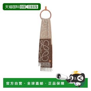 罗意威 正品 女士 F811257X79高级感 徽标羊毛围巾 香港直邮LOEWE