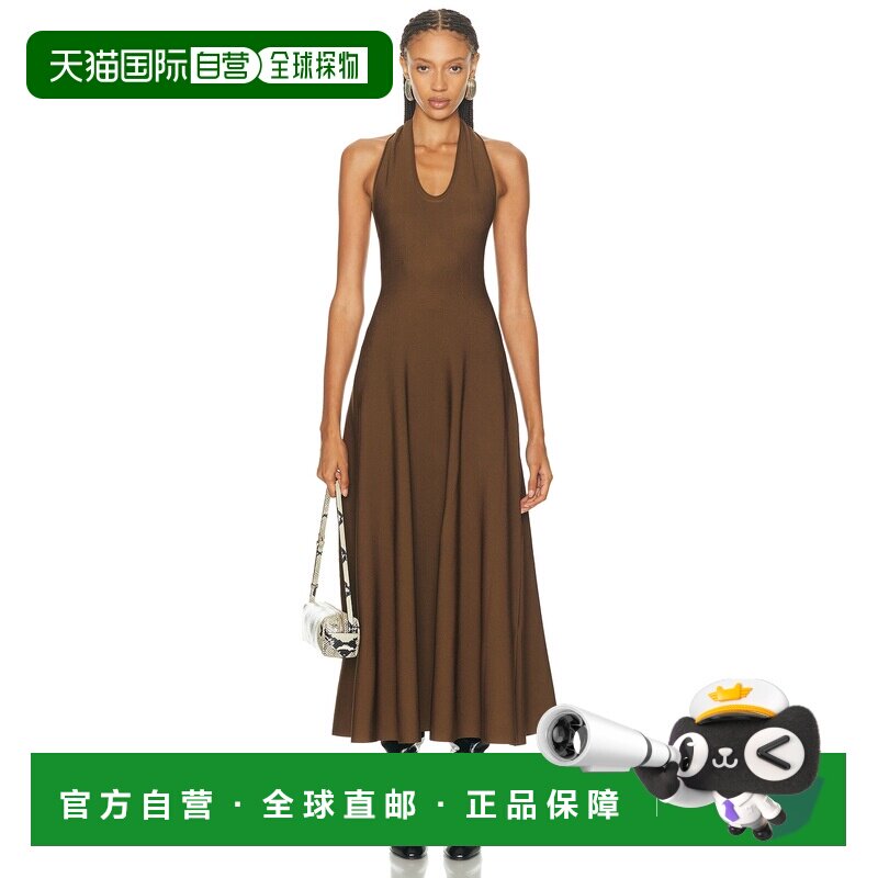 香港直邮KHAITE/Melina女士中长连衣裙吊带 【付后1h可退】性感