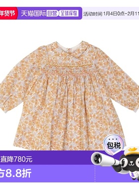 1h可退 香港直邮Bonpoint 婴儿 Trinite 花朵棉质连衣裙童装