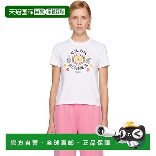 白色 Emblem Fitted 1h可退 恤 女士 WAW25 香港直邮Casablanca
