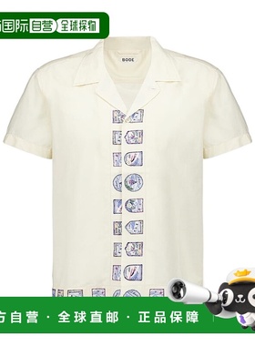 香港直邮BODE 短袖衬衫 MRF24SH036高档气质减龄舒适百搭高级感