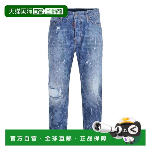 香港直邮DSQUARED2 男士牛仔裤 S74LB1878D30011470 SS2026