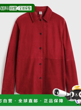 1h可退 香港直邮toteme 女士 TOTEME PRE 红色夹克 261WRT0707LE0