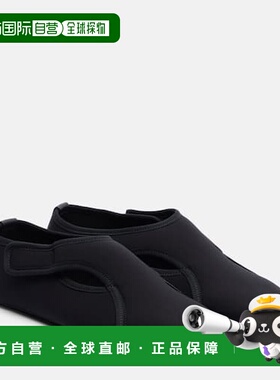 香港直邮alaia 女士 Flex 皮革边芭蕾舞鞋 black黑色 舒适时尚