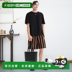 黑色棉短袖 自营1h可退 男士 芬迪 T恤 欧洲直邮FENDI