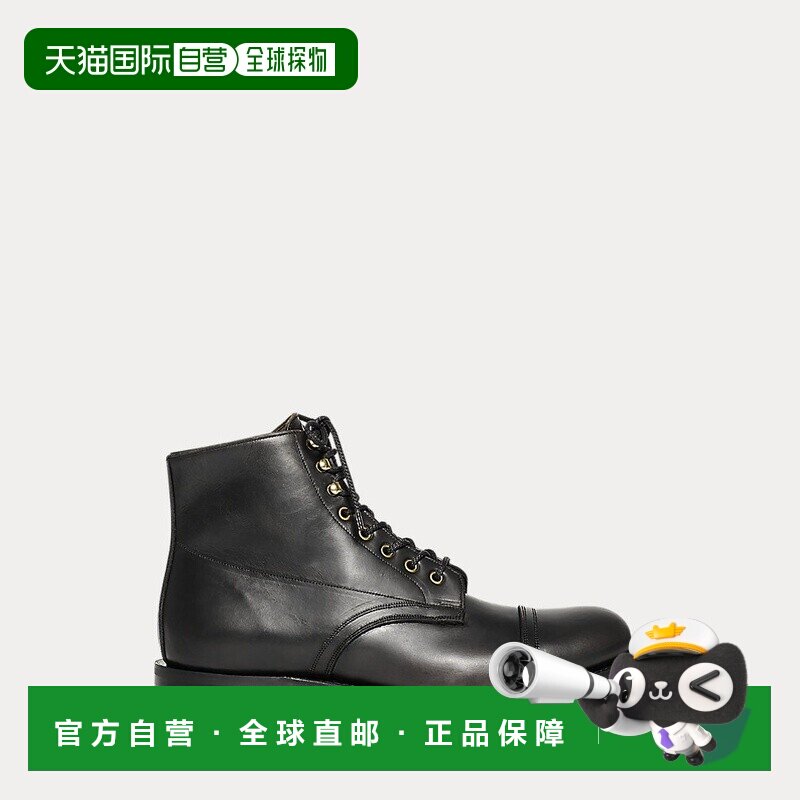 自营欧洲直邮RALPH LAUREN拉夫劳伦 RRL男靴手工鞣制皮靴