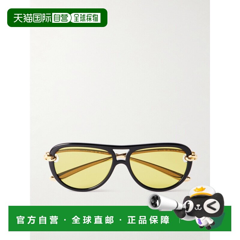 1h可退香港直邮Bottega Veneta 葆蝶家 女士 眼鏡飛行員鏡框太陽