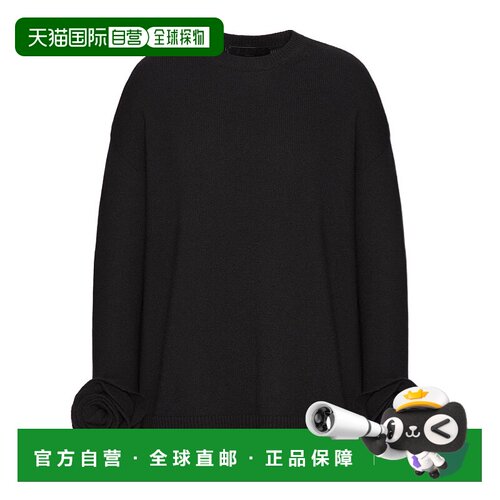香港直邮Valentino 圆领羊毛针织衫 5B0KC52Q8DA长袖华伦天奴