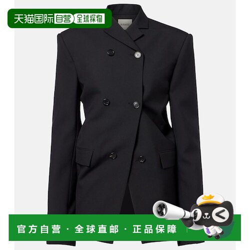1h可退 香港直邮KHAITE 女士 Rolo 羊毛真丝卡迪西装外套