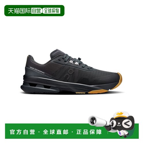自营欧洲直邮ON昂跑 女士黑色聚酯纤维缓震运动鞋训练鞋