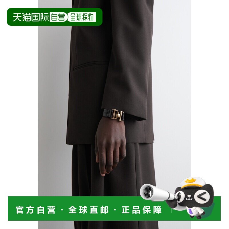 自营欧洲直邮COS 女士鳄鱼纹皮革手镯手链配饰