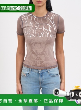 1h可退 香港直邮Diesel 迪赛 女士 T-UNCUTIES-LONG-R6 T恤 MA195