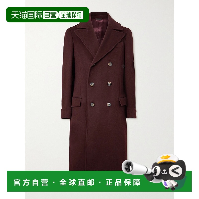 1h可退 香港直邮Loro Piana 诺悠翩雅 男士 双排扣羊绒大衣 FAM59