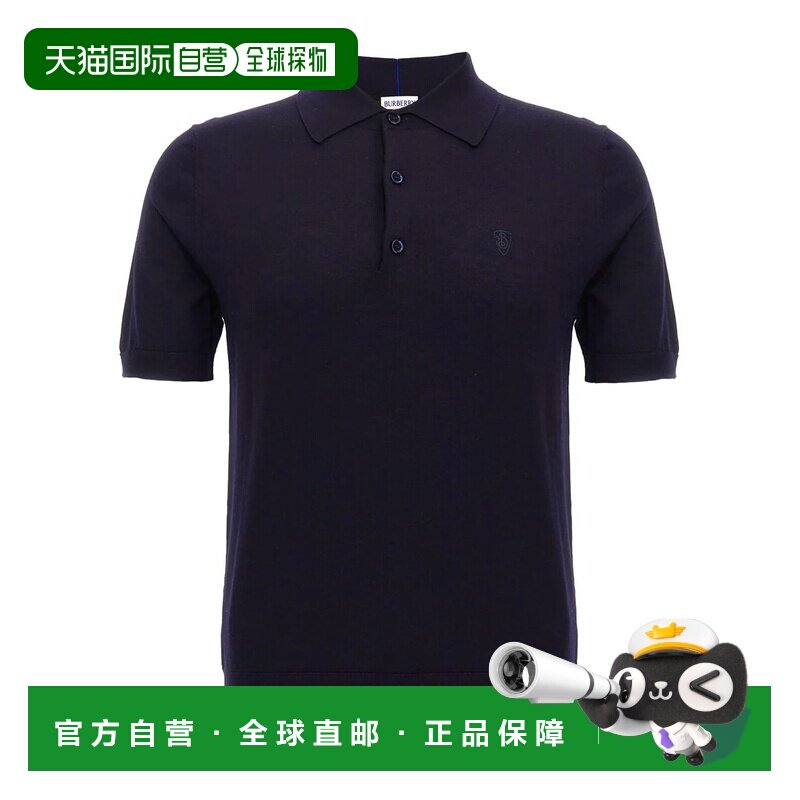 1h可退 香港直邮BURBERRY 男士衬衫 8104872NAVY SS2025 蓝色 Bur