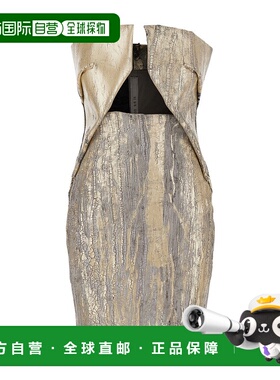 香港直邮Rick Owens 露肩包臀裙连衣裙 RP01E7531SGMC