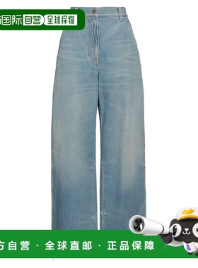 香港直邮Palm Angels 棕榈天使 女士 牛仔长裤 blue蓝色 舒适时尚