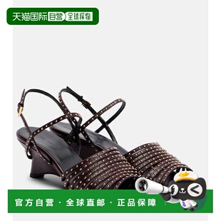 Drew 女士 铆钉皮质坡跟凉鞋 1h可退 罗马鞋 香港直邮KHAITE