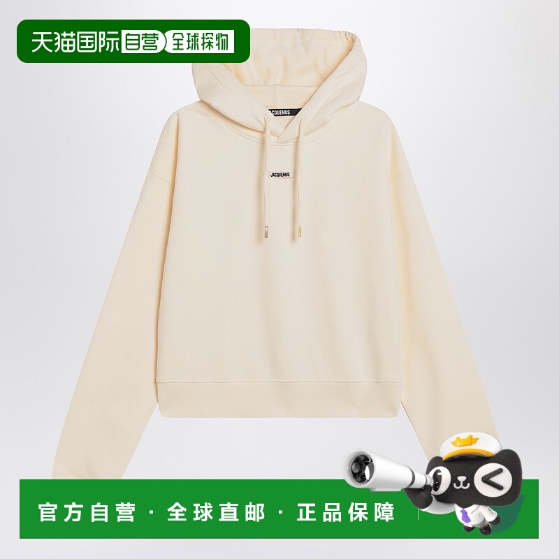 1h可退 香港直邮Jacquemus 女士 Gros 浅褐色粒纹连帽卫衣 24EHOW