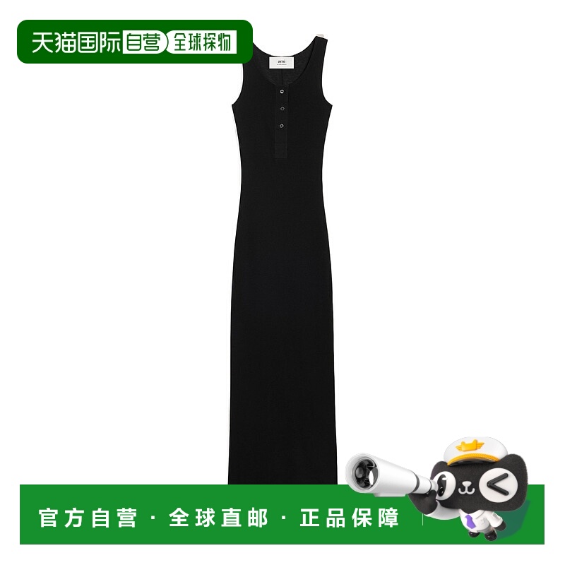 香港直邮Ami Paris 无袖连衣裙长裙 FDR334JE0055